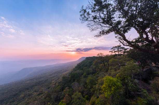 istock beautiful sky and sunset at Pha Mak Duk Cliff 641440134