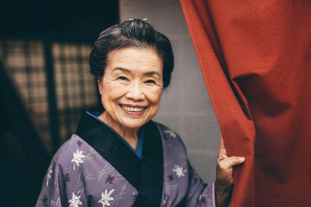 istock Traditional Japanese Senior Woman 641443420