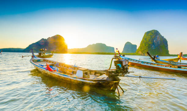 istock Thai Taxi-Boats 641447630