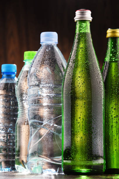 istock Different sorts of bottles containing mineral water 641449100