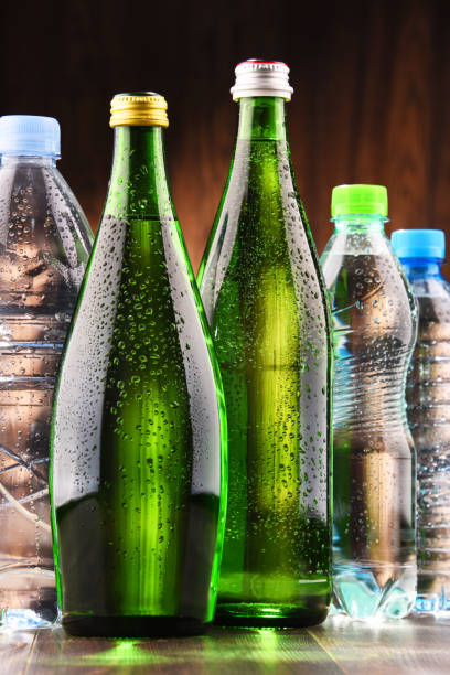 istock Different sorts of bottles containing mineral water 641449450