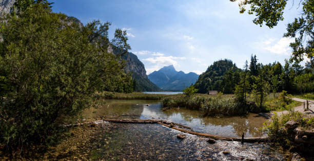 Lake Leopoldsteiner near Eisenerz in Styria, Austria
