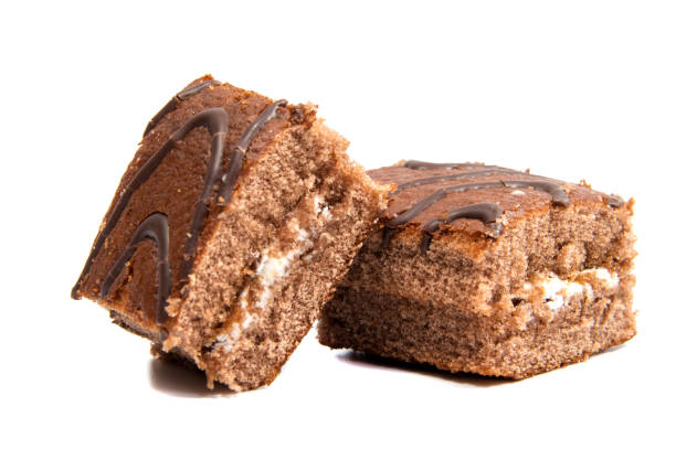 istock Chocolate cookies with cream filling isolated on white background. 641453368