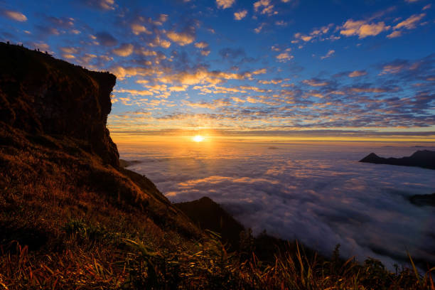 istock Sunrise view at Phu chi fa, Chiang rai 641462782