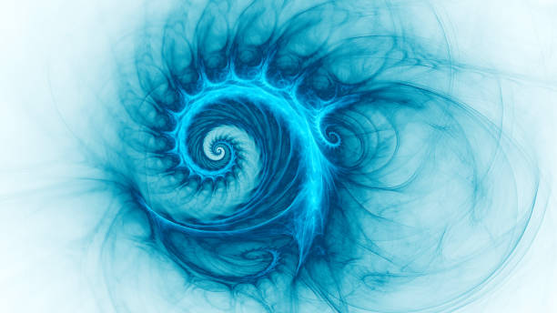 illustrations, cliparts, dessins animés et icônes de escargot spatial. galaxie spirale. - kaleidoscope fractal psychedelic abstract