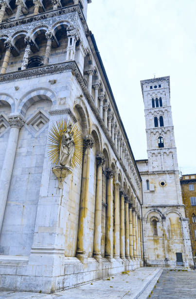istock View of medieval cathedral San Michele. Lucca,Tuscany, Italy. 641483096