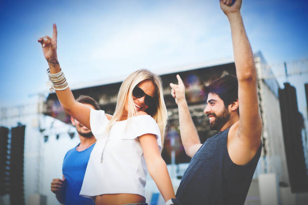 istock Friends at festival 641489738