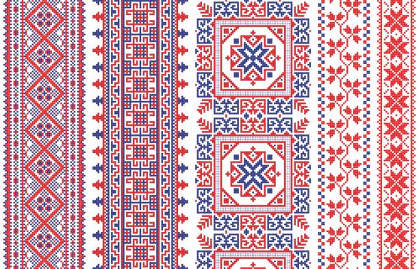 румынский вязаный узор вышивки - romania stock illustrations