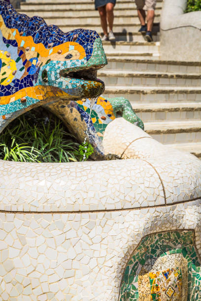 istock famous Gaudi lizard in park Guell, Barcelona, Spain 641494620