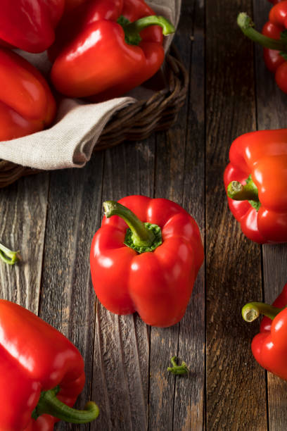 istock Raw Organic Red Bell Peppers 641502778