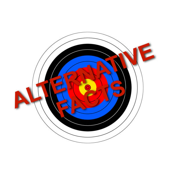 Target Alternative Facts vector art illustration