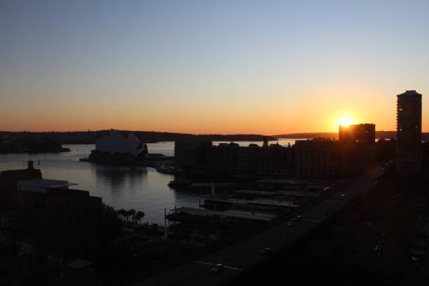 istock Sunrise over Sydney Harbor 641509626
