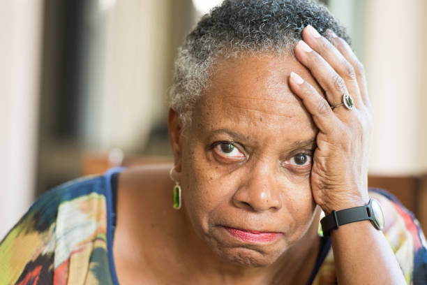 istock Sad senior woman 641514124