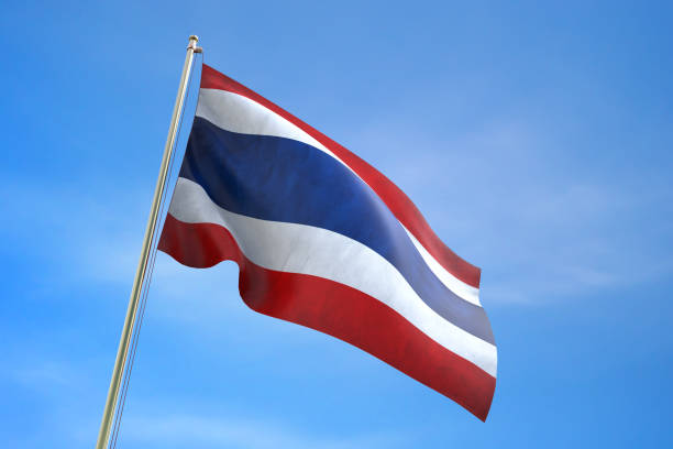 istock Thailand flag floating in the wind 641517766