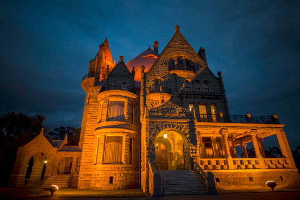 istock Beautiful Craigdarroch Castle at dusk, Victoria, BC Canada 1. 641518152