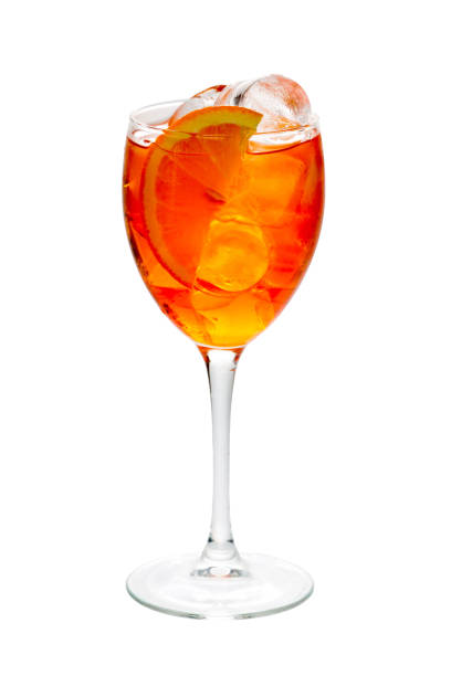 istock Wineglass with orange lemonade close-up 641520458