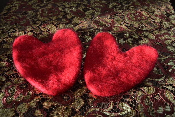 istock Valentine lie on the brilliant color Lace 641521032