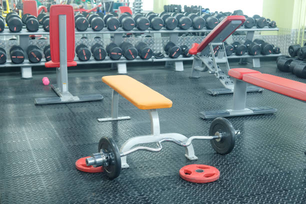 istock dumbbells in a fitness hall 641522640