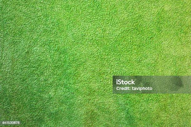 Green Texture Of Towel Material Stock Photo - Download Image Now - Fleece, Green Color, Bathroom