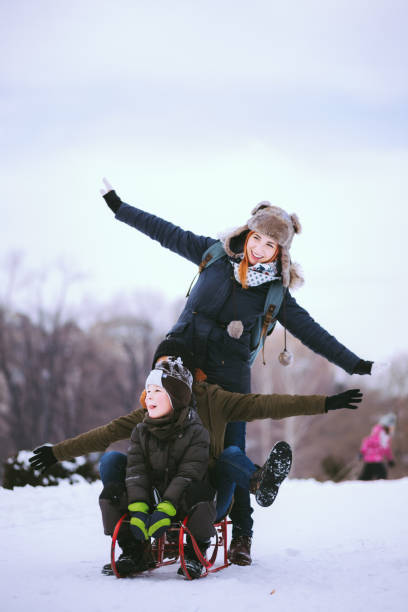 istock Got Myself Two Girls On My Winter Ride 641534114