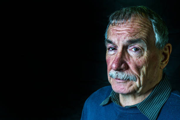 istock Senior man headshot portrait 641543278