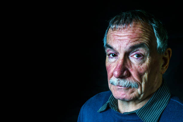 istock Senior man headshot portrait 641543342