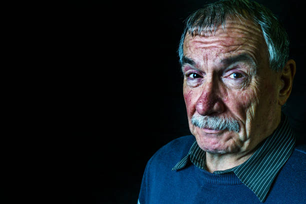 istock Senior man headshot portrait 641543498