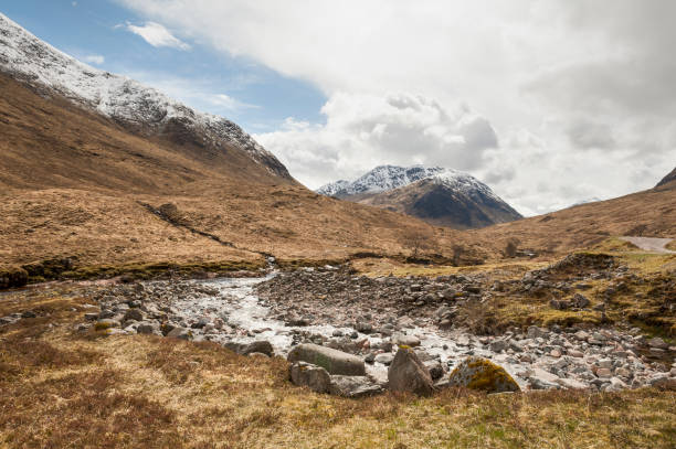 istock Scottish Mountain and river scene Glen Etive 641549962