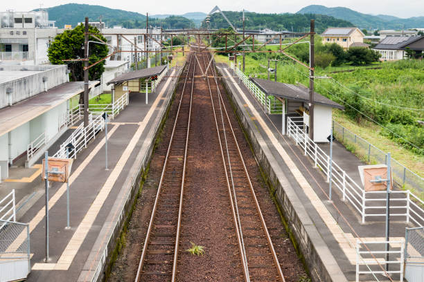 istock Rural Train Station in Kyushu, Japan 641551276