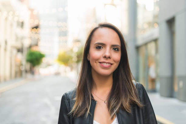 istock Latino woman portrait 641553788
