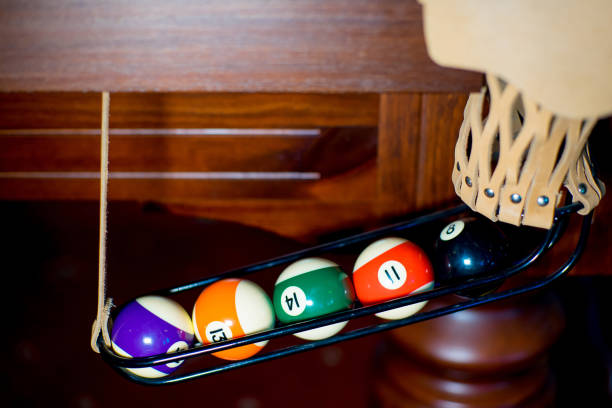 istock Billiard balls in the pocket 641554416