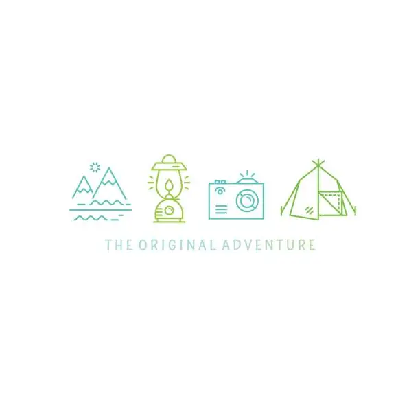 Vector illustration of Adventure logo design