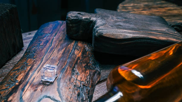 istock Whiskey on dark wood 641558676