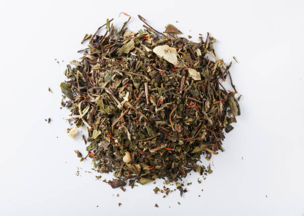 istock Tea on a white background, European-style tea 641560896