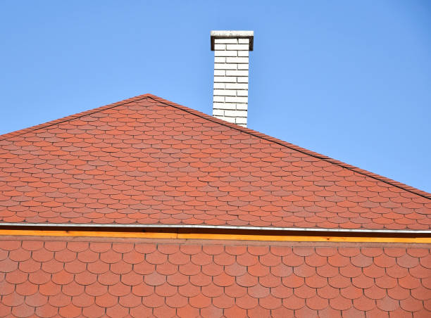istock House roof and smoke stack against sky 641564904