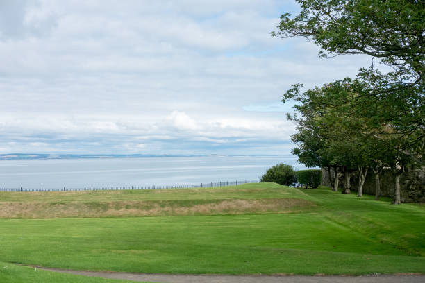 istock Sea, Grass, Skyline. St. Andrews, Scotland 641566018