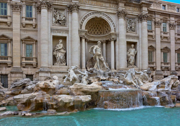 Trevi Fountain in Rome, Italy, designed by Italian architect Nicola Salvi