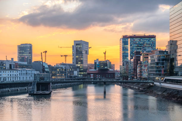 istock Skyline of Duesseldorf during sunset 641569490
