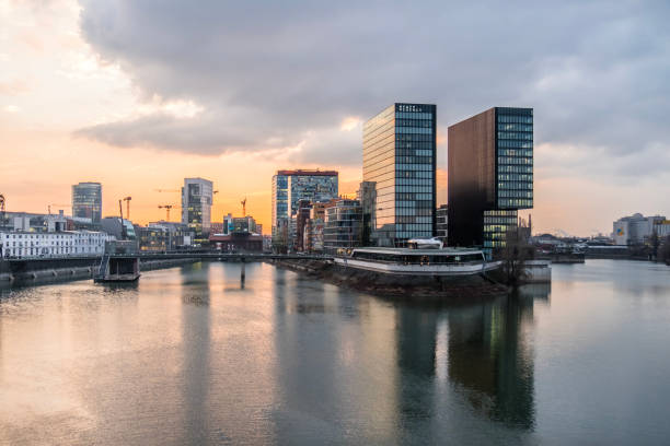 istock Skyline of Duesseldorf during sunset 641569666