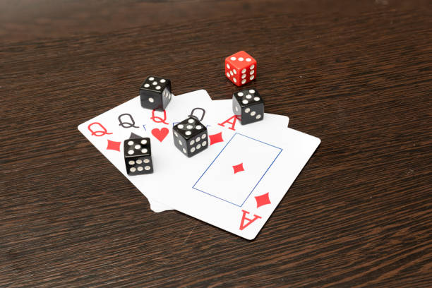istock Poker Hands - Four Of A Kind. poker bones 641576050