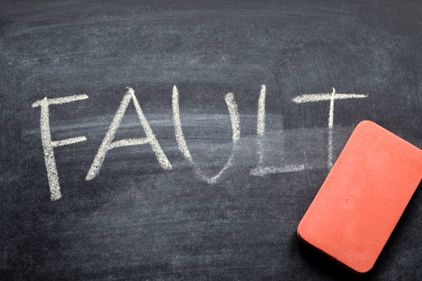 istock erasing fault, hand written word on blackboard being erased concept 641576826