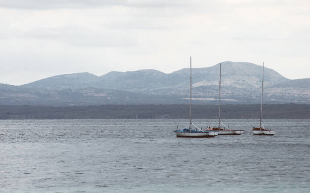 istock Yachts in the bay at morning. 641577140