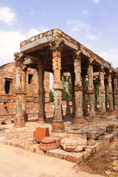 istock Qutub-Minar arches, New Delhi, India 641578450