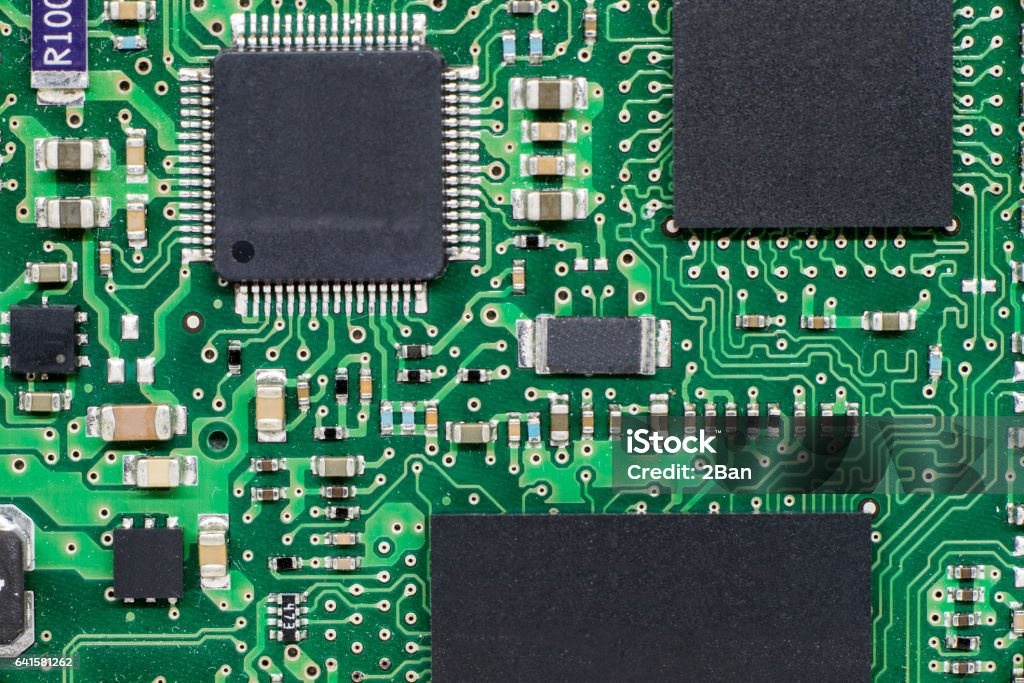 Smd Microcontroller Inside Smd Printed Electronic Circuit Board With Microcontroller And ...