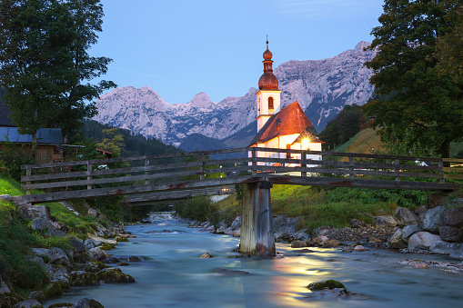 Church in Ramsau, Berchtesgaden, Germany