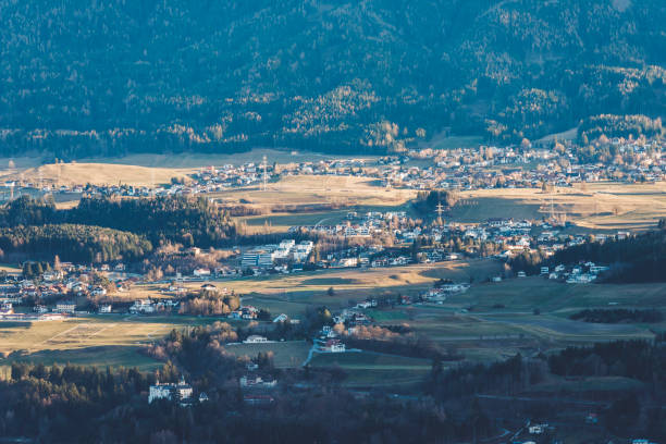 istock Beautiful valley village 641581834