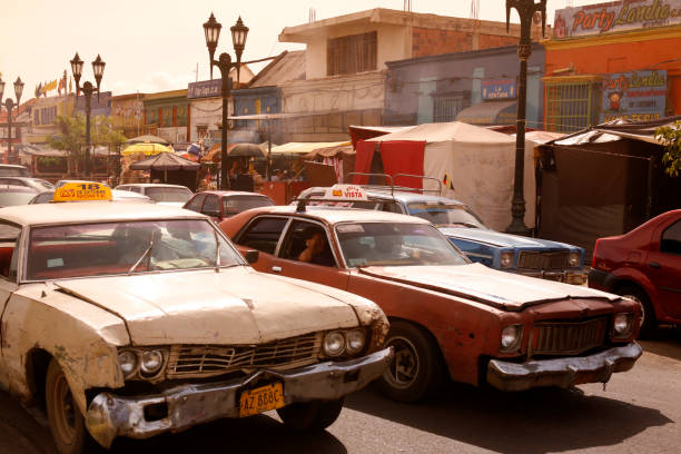 street life in the town of Maracaibo in the west of Venezuela.