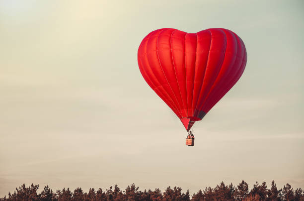 istock Red balloon in the  sk 641589694