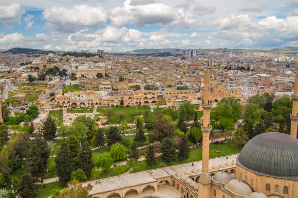 istock Urfa from the city castle and Rizvaniye mosque 641595846