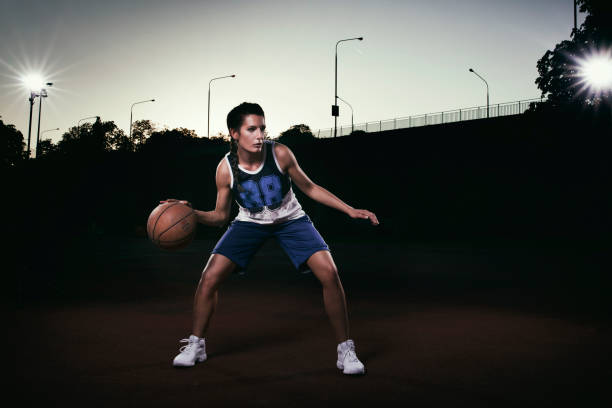 istock Female basketball player 641598550